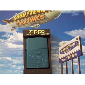 画像: ☆GOOD YEAR！グッドイヤー・タイヤ 限定ブルーチタン ２０００年 ZIPPO！新品