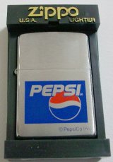 画像: ペプシ・コーラ！１９９１年〜 ロゴマーク　PEPSI-COLA ２００２年 ZIPPO！新品