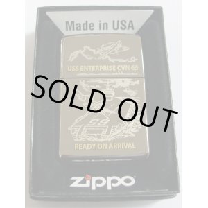 画像: ☆米海軍 大空母！USS ENTERPRISE CVN-65 エンタープライズ ２００９年 BLACK ICE ZIPPO！新品