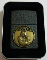 画像: ☆キャメル！CAMEL USA １９９６年５月 全面ブラッククラックル ＆ JOEメタル ZIPPO！新品