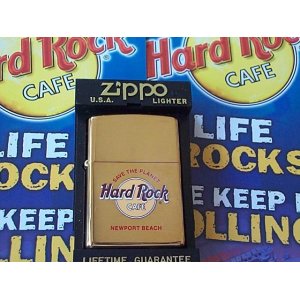 画像: ★HRC！NEWPORT BEACH １９９８年１１月  真鍮ケース Solid Brass Zippo！未使用品