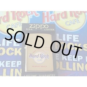 画像: ★HRC！NEWPORT BEACH １９９８年１１月  真鍮ケース Solid Brass Zippo！未使用品