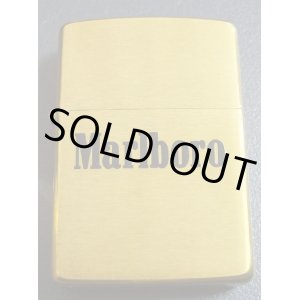 画像: ★マールボロ！Marlboro １９９２年 黒ロゴ 真鍮 Solid Brass Ｚｉｐｐｏ！新品