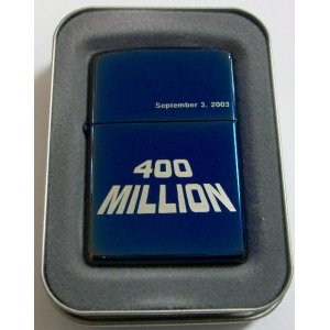 画像: ジッポー生産４億個達成記念！４００MILLION ２００３年 ZIPPO！新品