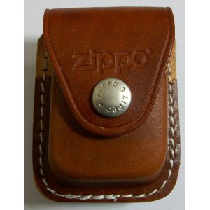 画像: ☆米国ジッポー社 革製 ZIPPOライター用ケース 茶 クリップタイプ！新品