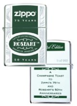 画像: ☆ROSEART ５０周年＆ZIPPO ７５周年 コラボ・シャンペン ２００７年 ZIPPO！新品