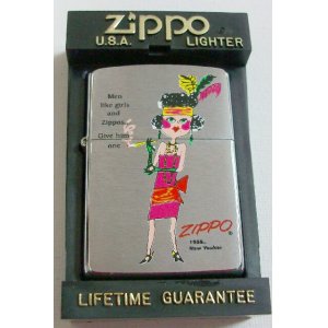 画像: ☆モクモク！オールドデザイン 煙草を吸う女 １９９７年５月 限定ＺＩＰＰＯ！新品