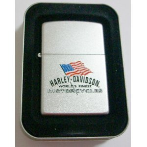 画像: ☆HARLEY-DAVIDSON！本場 ＵＳＡ 星条旗 ＺＩＰＰＯ！新品Ｏ