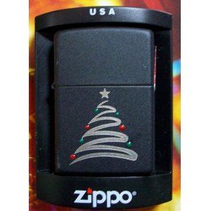 画像: ☆お洒落な・・USA限定 クリスマスツリー ２００４年３月 BLACK ZIPPO！新品