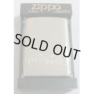 画像: コカ・コーラ！Coca-Cola ２００１年 ロゴ 銀加工 ZIPPO！新品