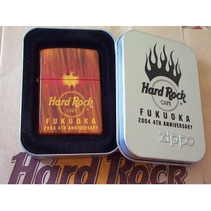 画像: ☆ハードロックカフェ福岡 ４周年 限定１００個 ２００４年 ZIPPO！新品