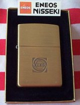 画像: ☆ＥＮＥＯＳ！エネオス オリジナル 真鍮古美 ２００１年１０月 ZIPPO！新品