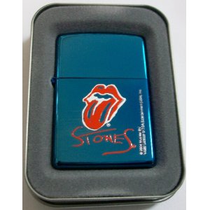 画像: ☆ローリング・ストーンズ！ROLLING STONES ２００４年 サファイアブルー ZIPPO！新品