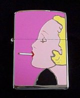 画像: ☆色鮮やか！Ｗｉｎｄｙ 横顔ＵＰ ウィンディ ２００４年９月 SILVER PLATE  ZIPPO！新品