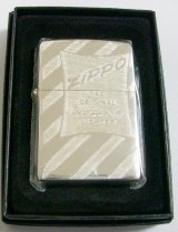 画像: ★ジッポーオールドＢＯＸ柄 繊細 ＮＣ彫刻 銀加工 ２００５年６月 ZIPPO！新品Ａ 