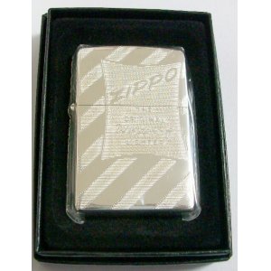 画像: ★ジッポーオールドＢＯＸ柄 繊細 ＮＣ彫刻 銀加工 ２００５年６月 ZIPPO！新品Ａ 