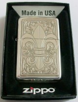 画像: ☆豪華！ユリ　両面 ゆりデザイン！銀いぶし　ZIPPO！新品