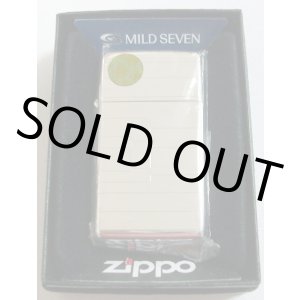 画像: ☆当たり！JT マイルドセブン スリム・アーマー 銀加工 ２０１０年８月 ZIPPO！新品B