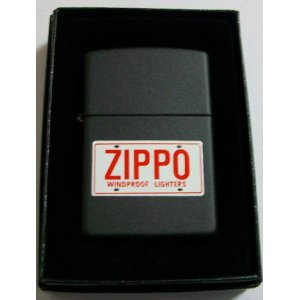 画像: ★ZIPPO ライセンス・プレート デザイン BLACK ２００４年６月 ZIPPO！新品