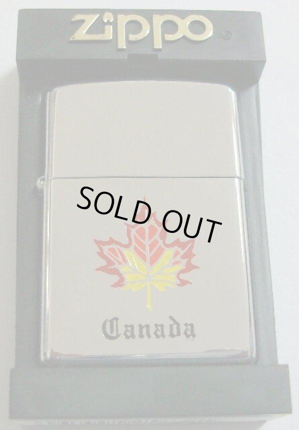 画像1: ★カナダ・ジッポー！米国ジッポー社 カナダ工場製 メープルリーフ ２０００年８月 ZIPPO！新品