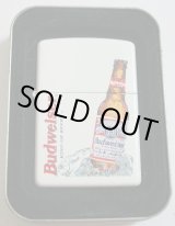 画像: ☆バドワイザー！Budweiser Beer ボトルデザイン ２０００年 ホワイト ZIPPO！新品