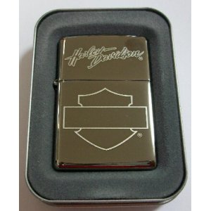 画像: ☆HARLEY-DAVIDSON！本場 ＵＳＡ ブラックアイス ＺＩＰＰＯ！新品Ｄ