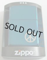 画像: ☆ピース！PEACE ON THE SIDE  サファイア・ブルー ２０１３年３月 USA　ZIPPO！新品