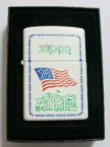 画像: ★２０数年前の・・USA 星条旗 全面ホワイト＆オールドデザイン ZIPPO！新品A