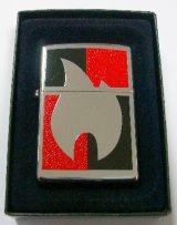 画像: ☆ジッポー炎のデザイン！Black＆Red　ミスマッチ ２００５年 ZIPPO！新品