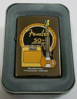 画像: ☆Fender USA！フェンダー ベース＆アンプ ５０周年 ２００１年 ZIPPO！新品