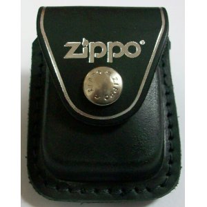 画像: ☆米国ジッポー社 革製 ZIPPOライター用ケース 黒 ループタイプ！新品