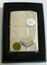 画像: ハート＆クロス・デザイン！シルバー＆ゴールド ZIPPO！新品