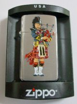 画像: ☆ZIPPO LONDON！英国 スコットランド 民族衣装 スリム ２００７年 SLIM ZIPPO！新品。