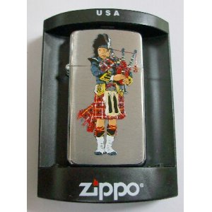 画像: ☆ZIPPO LONDON！英国 スコットランド 民族衣装 スリム ２００７年 SLIM ZIPPO！新品。