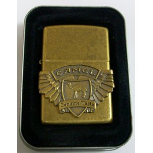 画像: ★キャメル！CAMEL １９９６年７月 アンティ―ク・ブラス ＆ メタル ZIPPO！未使用品