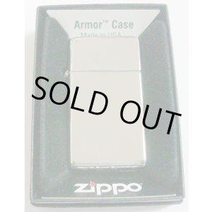 画像: ★生産終了 スリムアーマー！フラットトップ Slim Armor High Polish Chrome 鏡面 発売最初期 2010A Zippo 新品