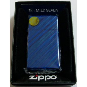 画像: ☆当たり！JT マイルドセブン  スリム・アーマー　ブルー  ２０１０年８月 ZIPPO！新品