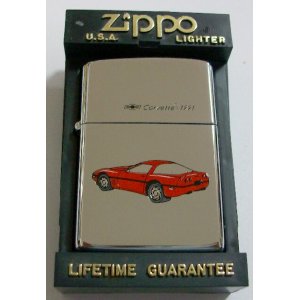 画像: ★シボレー・コルべット！Ｃｏｒｖｅｔｔｅ １９９１！１９９３年発売 ZIPPO！未使用品