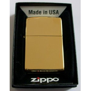 画像: ☆真鍮無垢ケース！＃２５４B High Polish Solid Brass 鏡面 Zippo！新品
