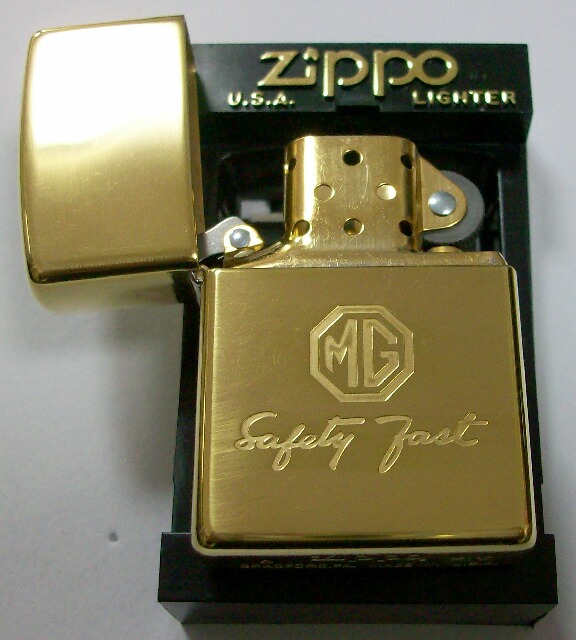 画像: ☆英国の名車！ＭＧ エム・ジー １９９８年製 真鍮ケース Solid Brass Zippo！未使用品