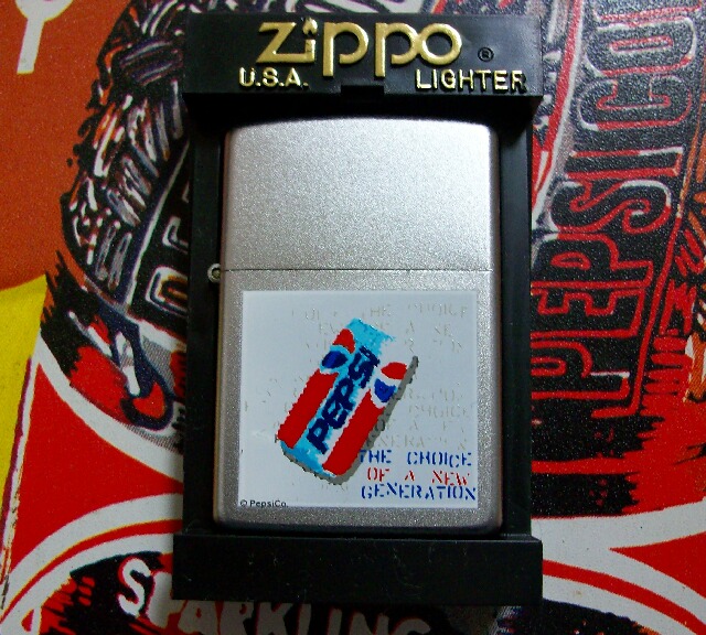 画像: ペプシ・コーラ！PEPSI-COLA ２００１年 USA限定 ZIPPO！新品B