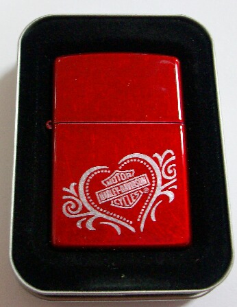 画像: ☆HARLEY-DAVIDSON！本場 ＵＳＡ アップルRED ＺＩＰＰＯ！新品Ｉ