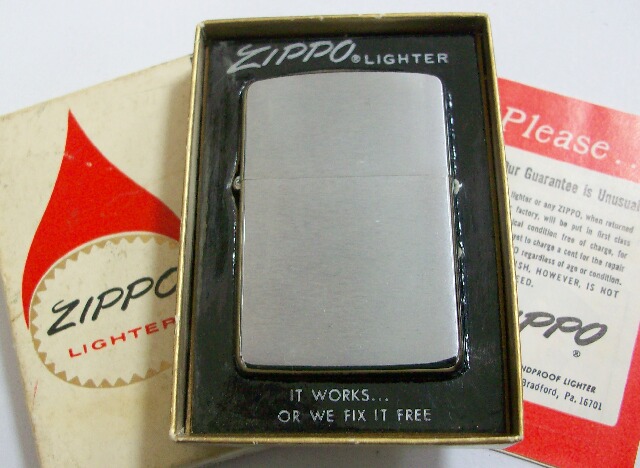 画像: １９６３年 VINTAGE ＃２００ プレーン 無地 新品未使用 ZIPPO！