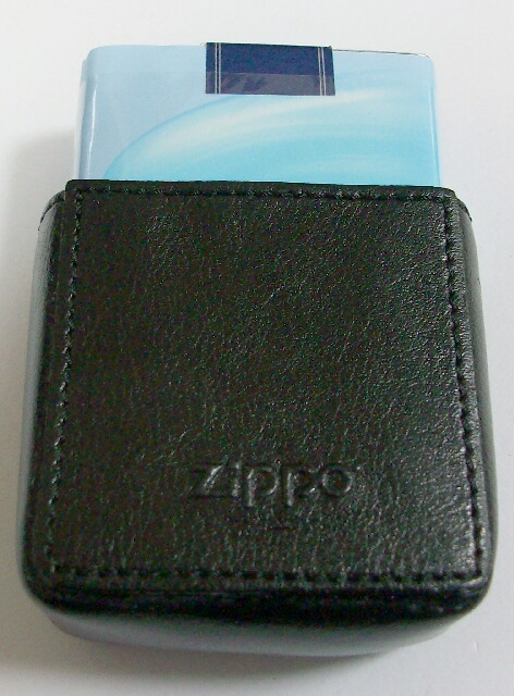 ☆米国ZIPPO社 ジッポーイタリア 革製 シガレットケース！黒 ブラック 新品 - ジッポーパーク Zippopark