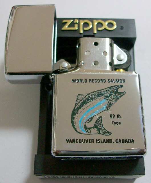 画像: ★カナダ・ジッポー！ジッポー社 カナダ工場製 SALMON ＃２５０ ２００１年 ZIPPO！新品