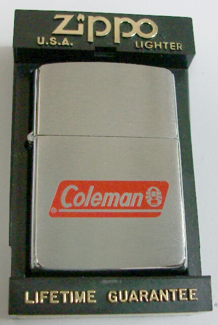 Coleman ランタンのコールマン ロゴマーク １９９５年 Zippo 新品