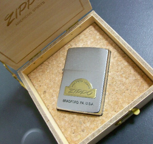 画像: ☆１９８７年１月 VINTAGE ＃２００ 新品！真鍮メタル 木箱 ZIPPO！