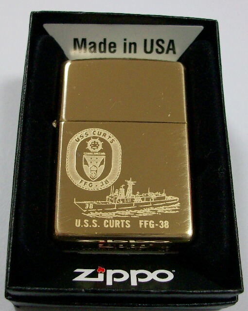 画像1: ★米海軍！USS CURTS FFG-38 ２００９年 真鍮ケース SB ZIPPO！新品