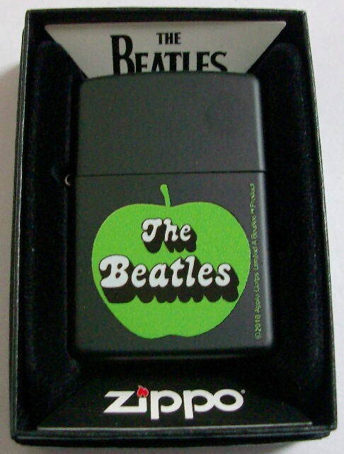 画像: ☆THE BEATLES！ビートルズ！２０１０年 ＡＰＰＬＥ BLACK USA  ZIPPO！新品