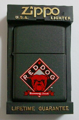 画像: ★昔懐かしい・・ RED　DOG！１９９０年代 赤 ブルドッグ Black Zippo！新品